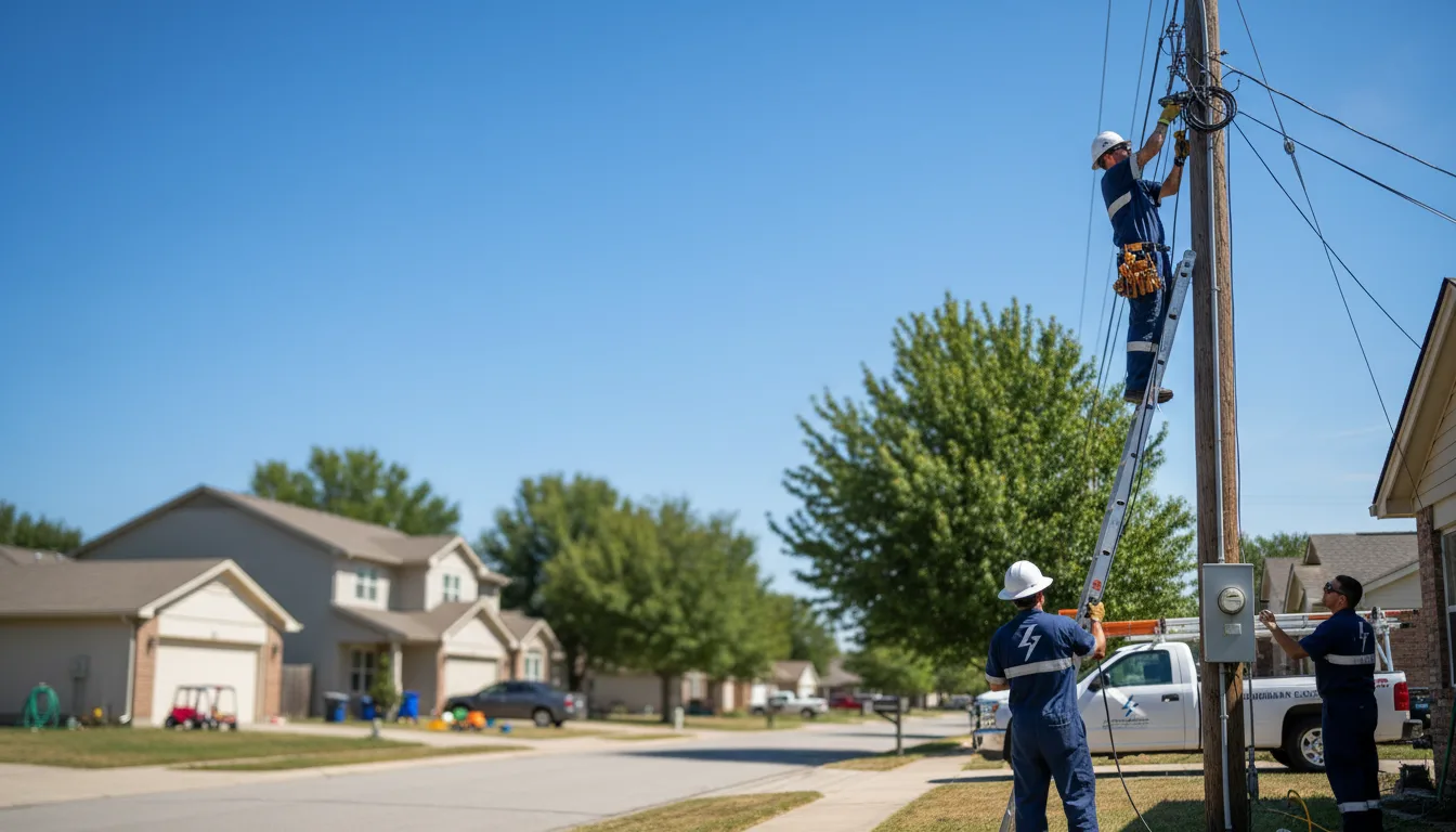 Residential electrician providing installation services in Wibaux, MT